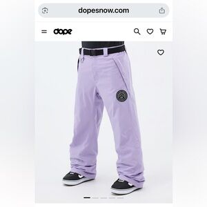 DOPE Blizzard snowboard pants faded violet